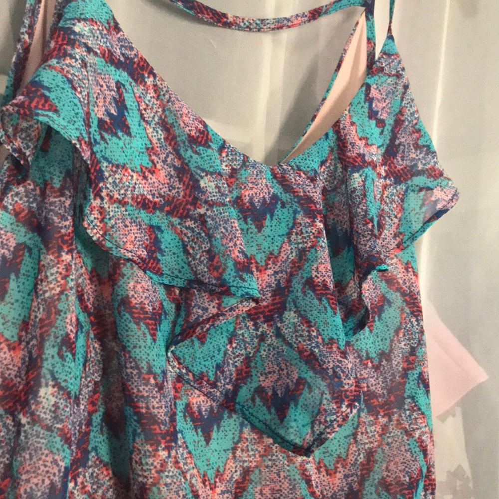 Lush Ruffle dress. Size L - Picture 2 of 6